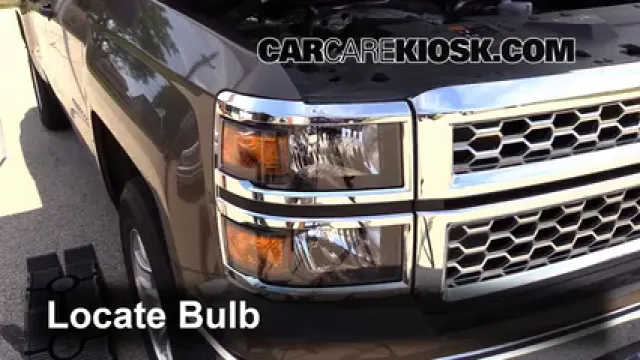 2015 Chevrolet Silverado 1500 LT 4.3L V6 FlexFuel Extended Cab Pickup Éclairage Feux de croisement (remplacer l'ampoule)